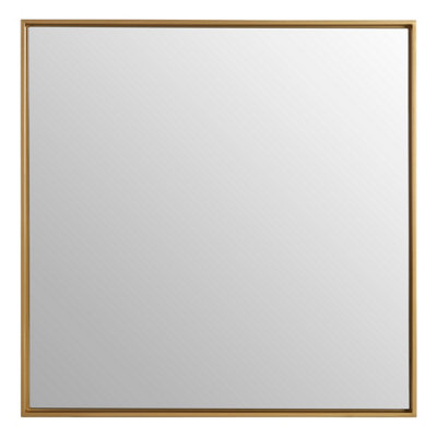 Orsina Ando Large Square Gold Finish Wall Mirror from B&Q