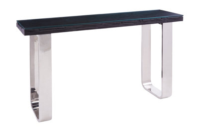 B&Q -  Small Black Console Table