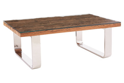 Orsina Natural U Shaped Base Coffee Table from B&Q