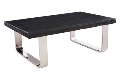 Orsina Black U Shaped Base Coffee Table from B&Q