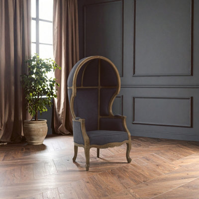 Orsina Cabra Graphite Dome Chair from B&Q