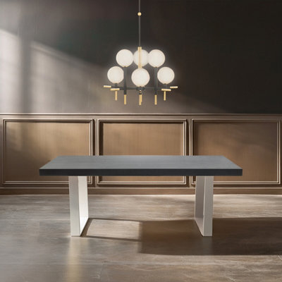 Orsina Classic Minimalist Design Dining TableSpacious Kitchen TableLuxe Lounge TableGarden Table For Patio from B&Q