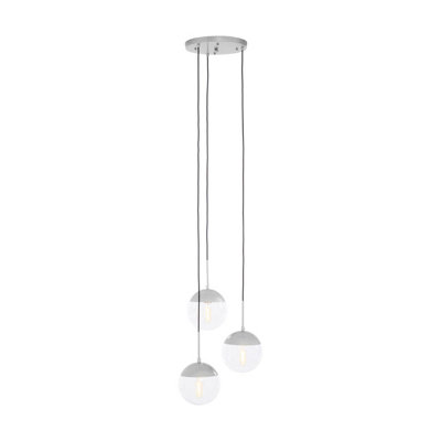 Premier Housewares Interiors By Premier Revive Chrome Finish 3 Pendant Light