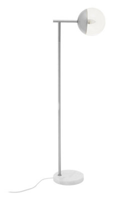 Orsina Sturdy Chrome Finish Metal Floor LampVersatile Tall Lamp On The FloorEffortlessly Elegant Bedroom Lamp from B&Q