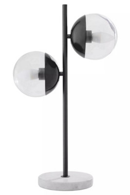 Orsina Handcrafted Black Finish Metal Table LampMinimalist Design Bedside LampVersatile Lamp On A Table from B&Q