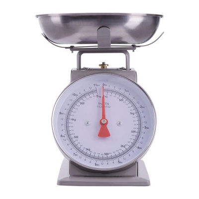 Orsina Versatile 5Kg Grey Retro Kitchen ScalePremium Constructed Kitchen ScaleIron Constructed Baking Scale from B&Q