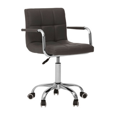 Orsina Grey Home Office Chair With Swivel Base from B&Q