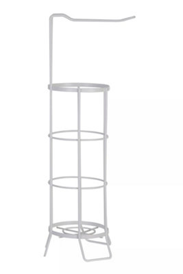 Orsina White Toilet Roll Holder Elegant Edition from B&Q