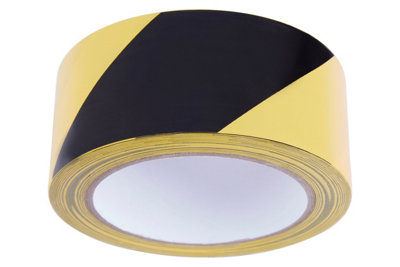 Orsina Yellow And Black Warning TapeHigh-Visibility Adhesive Safety Tape For Hazard Marking And ZoningDurable from B&Q
