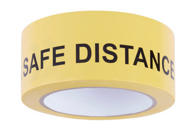 Orsina Warning Tape Keep Safe Distance High-Visibility Adhesive Tape For Social Distancing And Safety Measures from B&Q