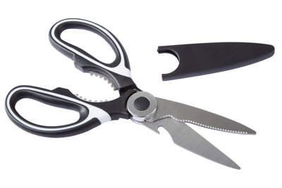 Orsina Multipurpose Black And White ScissorsErgonomic Sharp Blades ScissorsComfortable Stainless Steel Scissors from B&Q