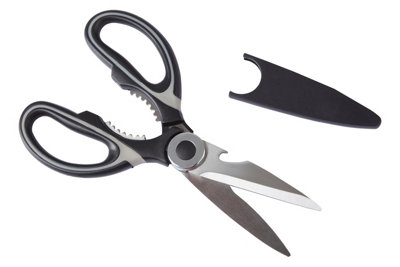 Orsina Multipurpose Black And Grey ScissorsEronomic Sharp Blades ScissorsComfortable Stainless Steel Scissors from B&Q