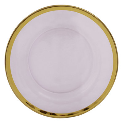 Orsina Ida 21Cm Side Plate With Gold Rim from B&Q