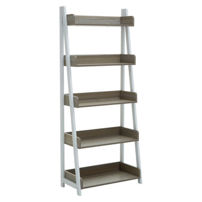 Orsina Versatile Five Tier Light Oak Shelf UnitAmple Storage Space Shelving UnitDurable Tall Cupboard Shelves from B&Q
