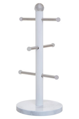 B&Q -  Stylish Design 6 Cup Mug TreeEfficient Coffee Mug Tree StandDurable Constructed Coffee Cup Tree Stand