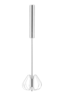 Orsina Durable Press And Spin Silver 26Cm WhiskInnovative Stainless Steel WhiskEffortless Mixing Best Whisk