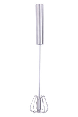 Orsina Durable Press And Spin Silver 35Cm WhiskInnovative Stainless Steel WhiskEffortless Mixing Best Whisk from B&Q