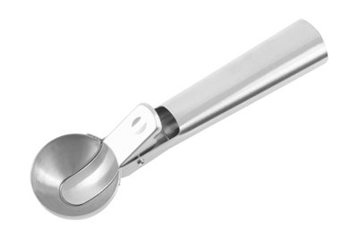 Orsina Matte Finish Ice Cream ScoopGelato Scoop With Convenient FunctionIce Cream Scoop Spoon In Silver Finish from B&Q