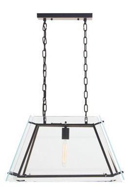 Orsina Palasso Pendant LightGoldBlackGlassMetal from B&Q