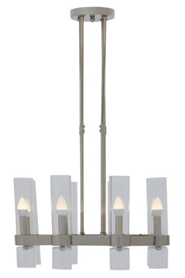 Orsina 8-Light Nickel Finish Ceiling Light from B&Q