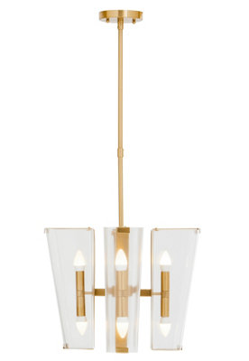 Orsina Brass Finish Pendant Light from B&Q