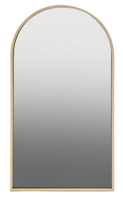 Orsina Trento Large Gold Finish Metal Wall Mirror from B&Q