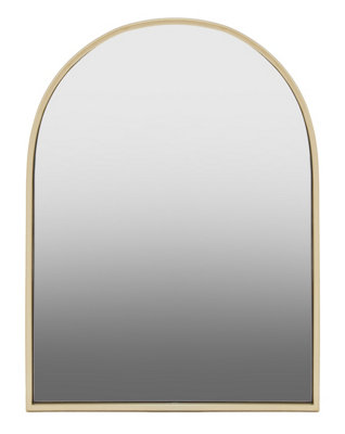 Orsina Trento Gold Finish Metal Wall Mirror from B&Q