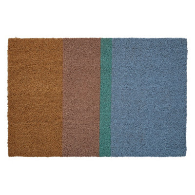 Orsina Japandi Light Coir Striped Doormat