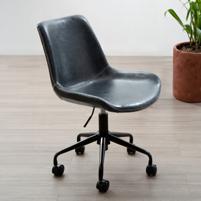 Orsina Ergonomic Grey Home Office ChairComfortable Design Work From Home ChairMovable Chair For Bedroom from B&Q