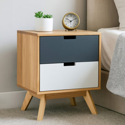 Premier Housewares Interiors By Premier Watson Two Drawer Chest Grey/White