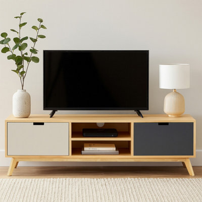 Orsina Contemporary Design Media UnitDurable Mdf Constructed Modern Tv CabinetFunctional Sleek Media Unit from B&Q