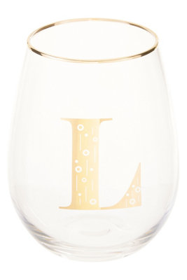 Orsina Versatile Letter L Curved TumblerComfortable Grip Tumbler For PartiesEasy Sipping Restaurant Tumbler from B&Q