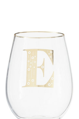 Orsina Comfortable Grip Letter E Curved TumblerVersatile Tumbler For PartiesEasy Sipping Restaurant Tumbler from B&Q