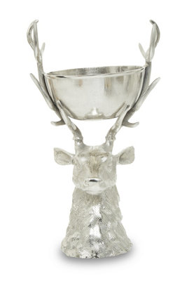 Orsina Antler Stag Head Base Reflective BowlCentrepiece Bowl For Dining TableDecorative Bowl For StonesJewels from B&Q