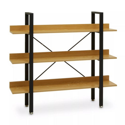 Orsina Classic 3 Tier Light Yellow Shelf Unit With Beech Grain Shelve,gold Shelf Unit,wall Shelving Unit For Books from B&Q
