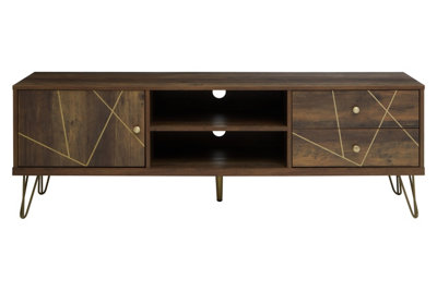 Orsina Sturdy Design Media UnitSturdy Construction Of Wooden Tv Stand With StorageVersatile Living Room Tv Unit from B&Q