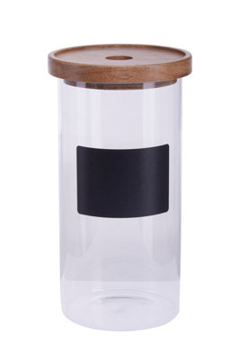 Orsina Durable Multipurpose Chalkboard 1300Ml Storage JarStylish Jar With Lid For CounterAirtight Storage Jars from B&Q