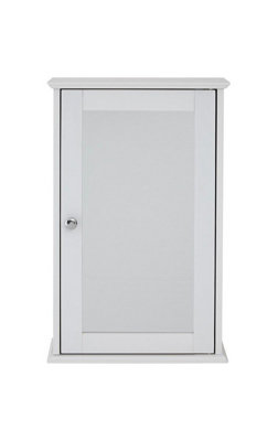 Buttercup Farm Portland Mirrored CabinetWoodL15 X W34 X H53 CmWhite from B&Q