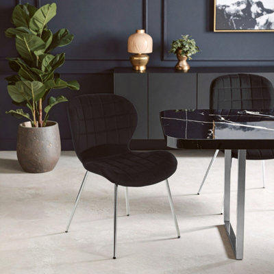 Premier Housewares - Warton Bar Stool - Velvet - Grey - 106 x 46 x 53cm - Image 4