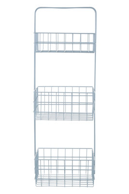 Orsina 3 Tier Rectangular Storage CaddyIron Wire Three Tier CaddyShelf RackOrganiser StandUnder Sink Caddy from B&Q