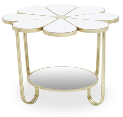 Orsina Jodie White Top Petal Shape Table from B&Q