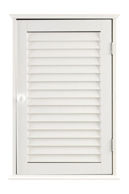 Orsina Shutter White Wood Wall Cabinet from B&Q