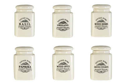 Orsina Set Of 6 Vintage Home Jars from B&Q