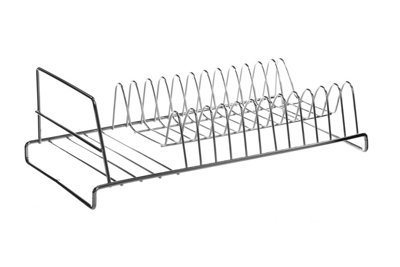 Orsina Chrome Rectangular Dish RackWire Rack With Ample Space For PlatesBowls And CupsSleek Chrome Finish from B&Q
