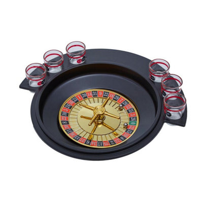 Drinking Roulette Game Set With Numbered Shot Glasses Fun Adult Party Game from B&Q