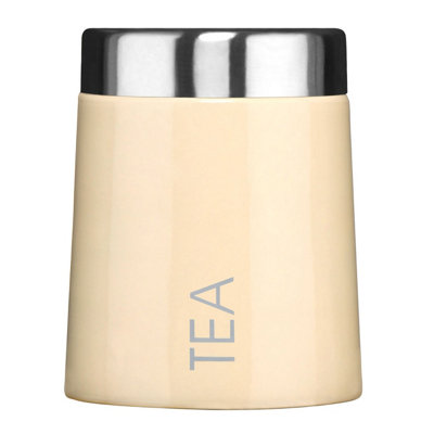 Orsina Madison Cream Enamel Tea CanisterSingle Canister from B&Q