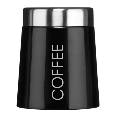 Orsina Madison Black Enamel Coffee CanisterSingle Canister from B&Q