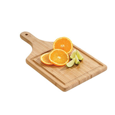 Orsina Bamboo Paddle Chopping And Serving BoardDurable Cutting Board For Kitchen from B&Q