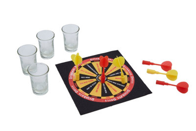 Orsina Dart GameMagnetic Dartboard With 4 Magnetic Darts And 4 Shot GlassesFun Party Game For Adults, from B&Q