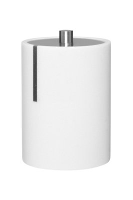 Orsina White Cotton Bud Holder,cotton Swab Storage Container,subtle Cotton Bud Dispenser,travel Earbud Container from B&Q
